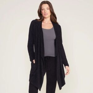 Barefoot Dreams women’s Cozy Chic Lite Island wrap in black. Size L/XL